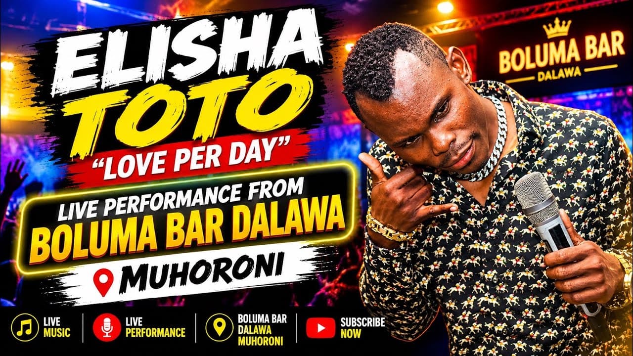 ELISHA TOTO PERFORMING LOVE PER DAY AT BOLUMA BAR IN MUHORONI, KISUMU