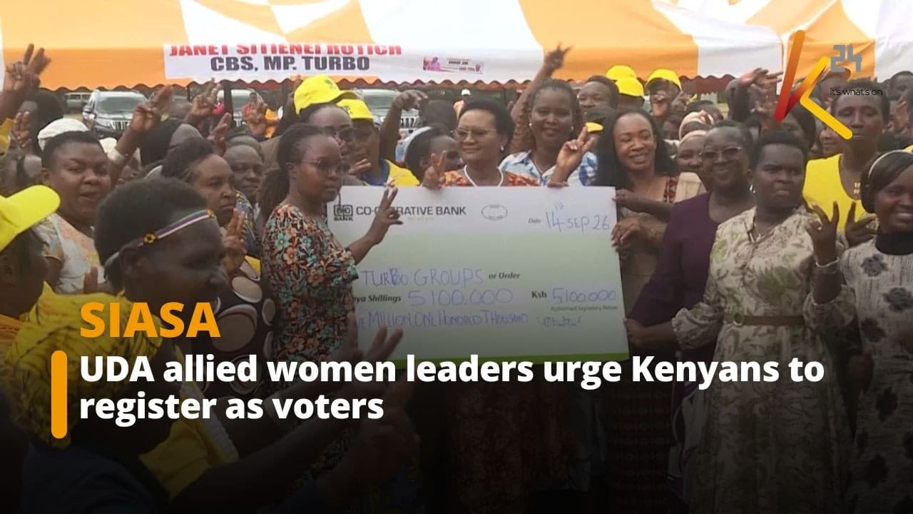 UDA allied women leaders urge Kenyans to register as voters
