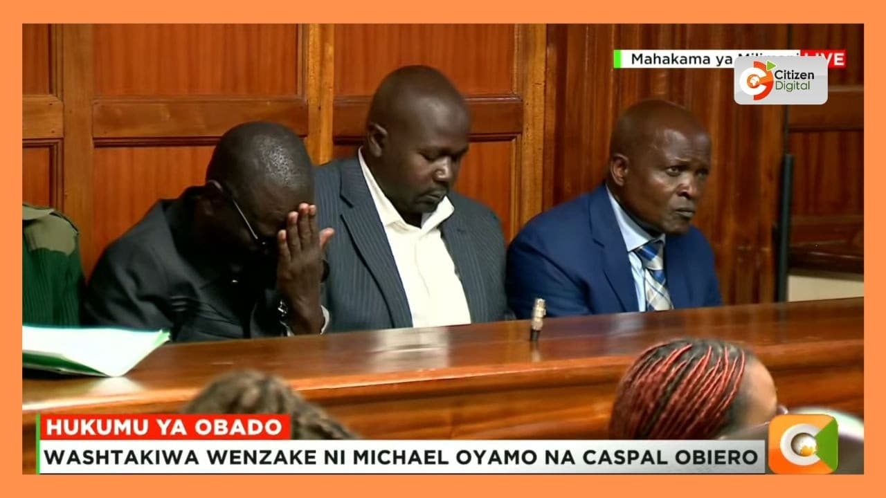 Obado na Washtakiwa Wenzake Wasubiri Hukumu ya Kesi ya Sharon Otieno