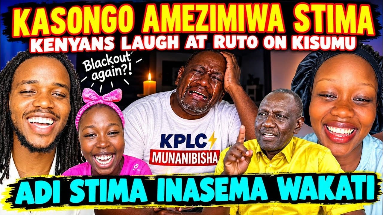 FUNNY Kenyans MAKE FUNat RUTO after Electricity Went OFF while BEING Interviewed in KISUMU