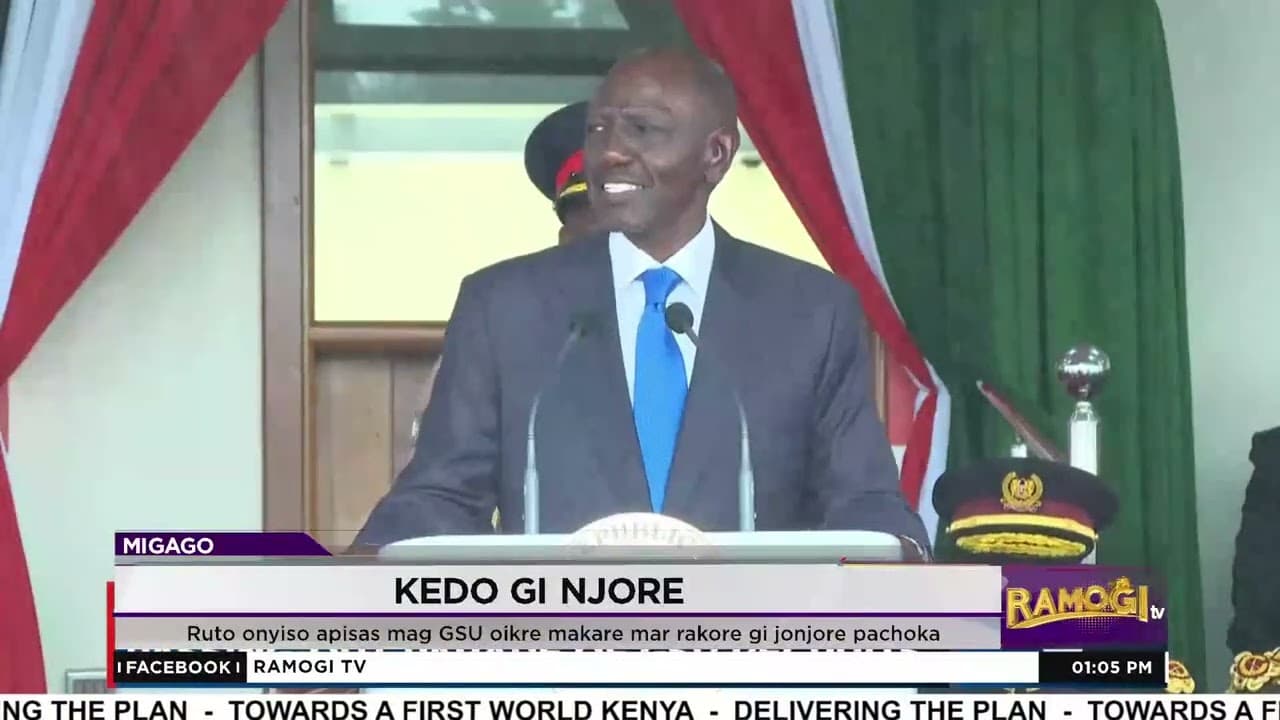 Ruto onyiso apisas mag GSU oikre makare mar rakore gi jonjore pachoka