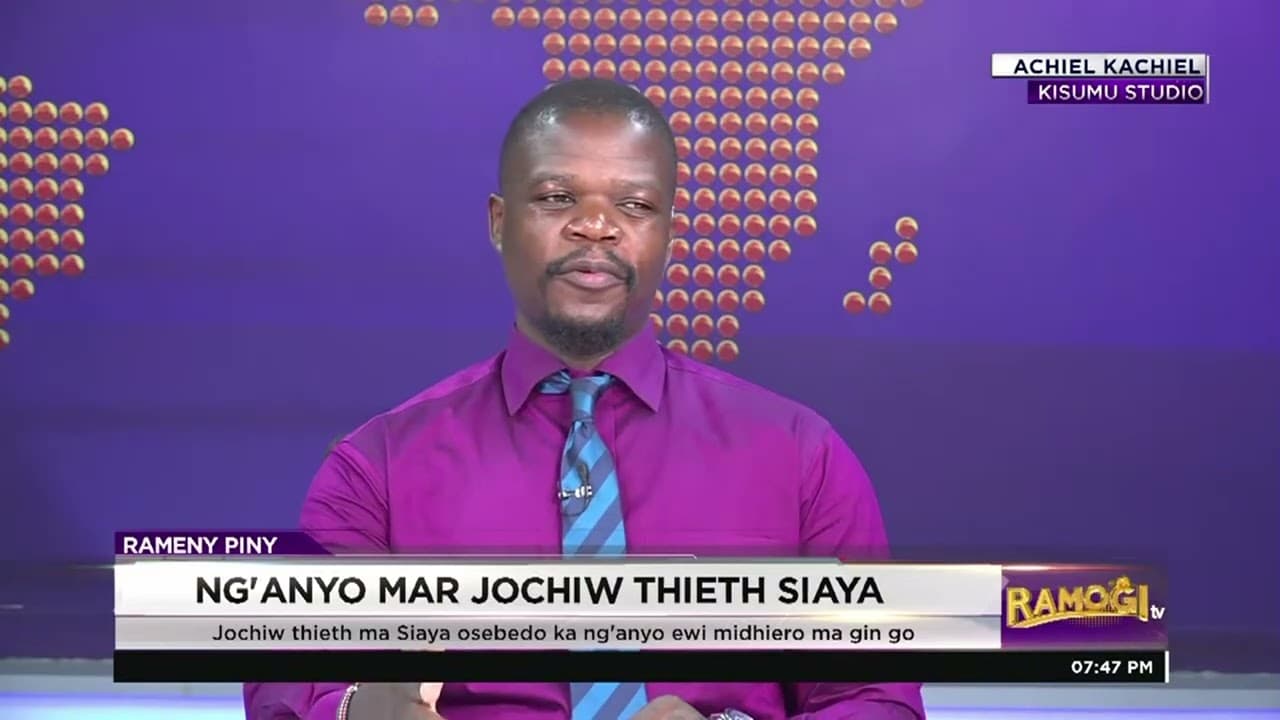 Dr Onyango  Jochiw thieth oseng'anyo kuom dweche adek nikech tend Siaya ok odewo jopiny