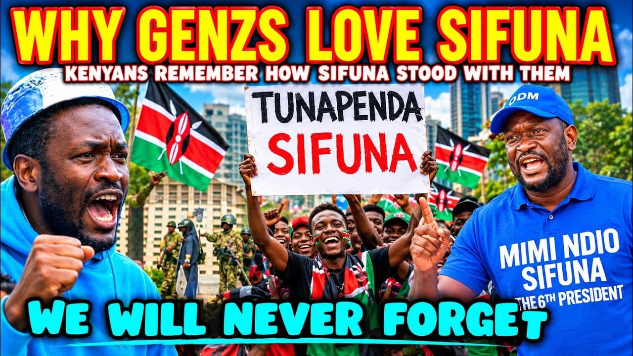 UNBELIEVABLE Kenyan Genzs REMEMBER How SIFUNA Stood with Them During 2024 Demos & How They LOVED HIM