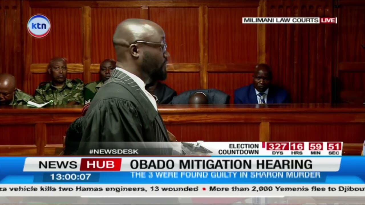 LIVE: Obado faces sentencing in Sharon Otieno murder case