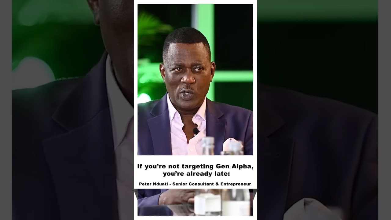 The future belongs to those who understand Gen Alpha before they understand themselves~Peter Nduati