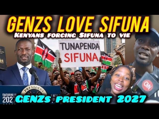 HILARIOUS Kenyan GENZs are Showing LOVE to SIFUNA by FORCING Him to Vie for PRESIDENT