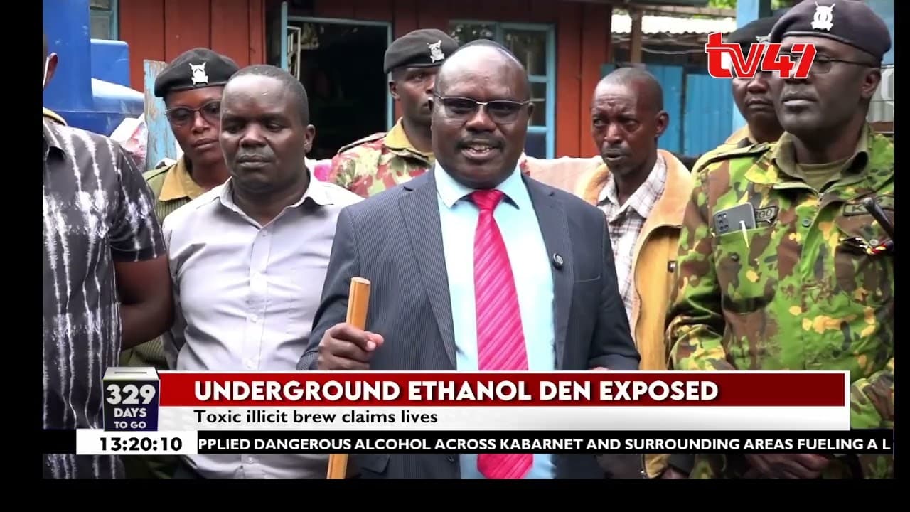 Kabarnet:Police uncover underground ethanol bunker in crackdown on 20-year illicit alcohol syndicate