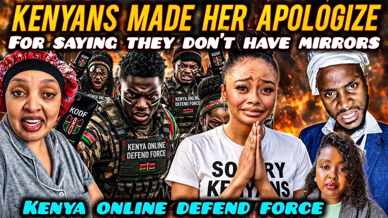 FUNNY Kenyans ATTACK American Sky Jackson for Saying They Don't have MIRRORS She had to APOLOGIES