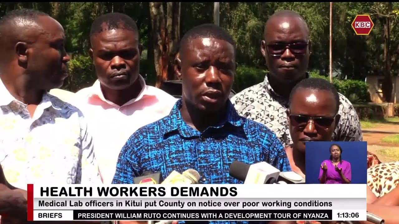Clinical officers on a month-long strike in Kakamega