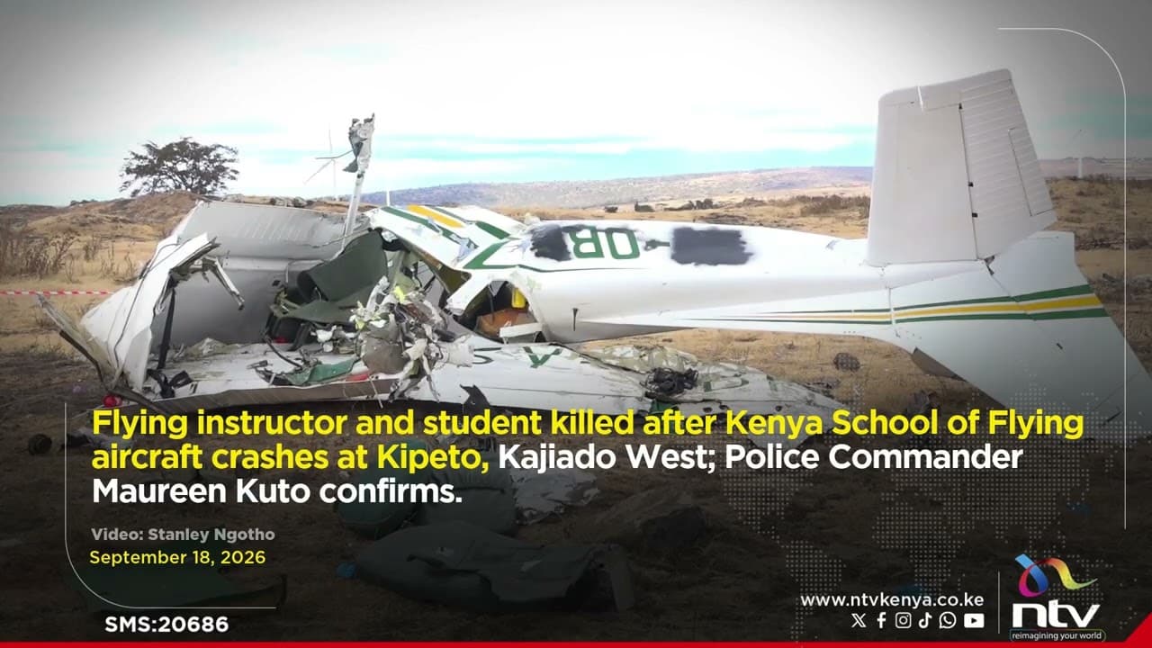 Flying instructor and student killed after Kenya School of Flying aircraft crashes at Kipeto