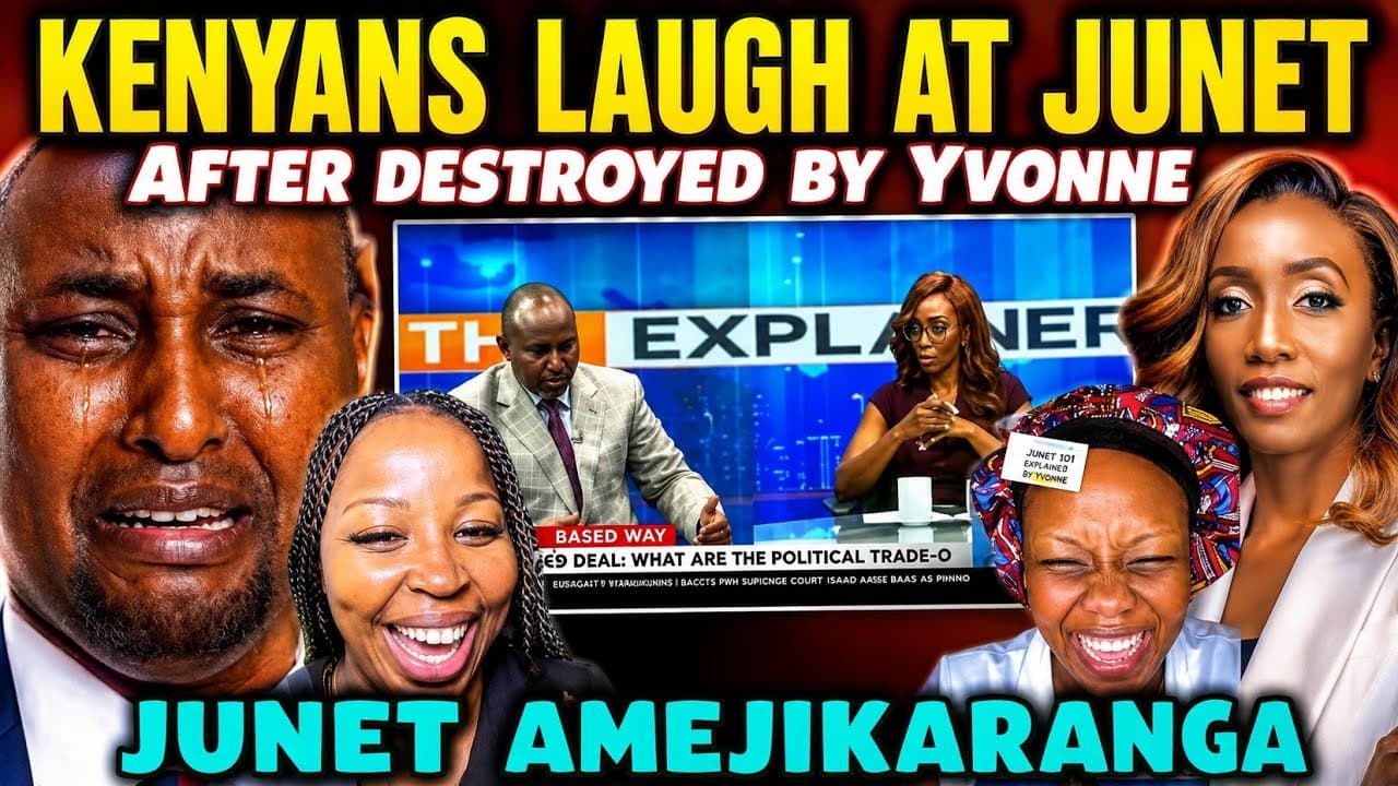 FUNNY Kenyans LAUGH at JUNET after CONFUSING Himself & DESTROYED By YVONNE in CITIZEN Explainer