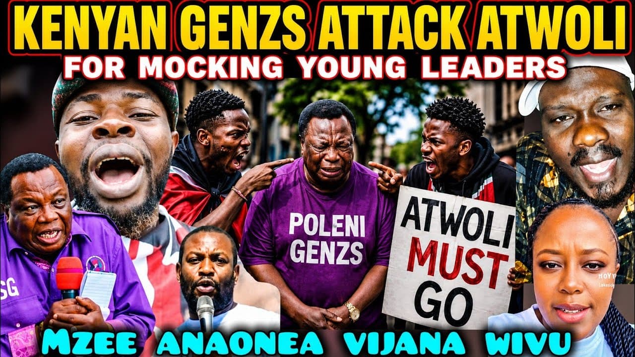 HILARIOUS Angry Kenyan GENZs ATTACK Atwoli for Telling Them They Can't Be Leaders But Only Soldiers