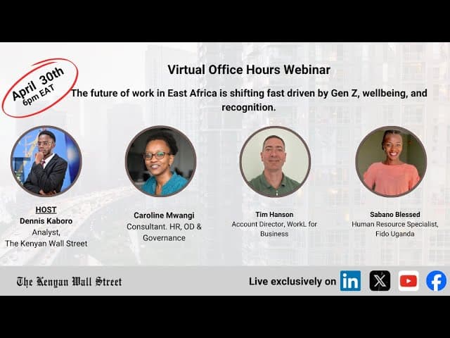 The future of work in East Africa is shifting fast driven by Gen Z, wellbeing, and recognition.