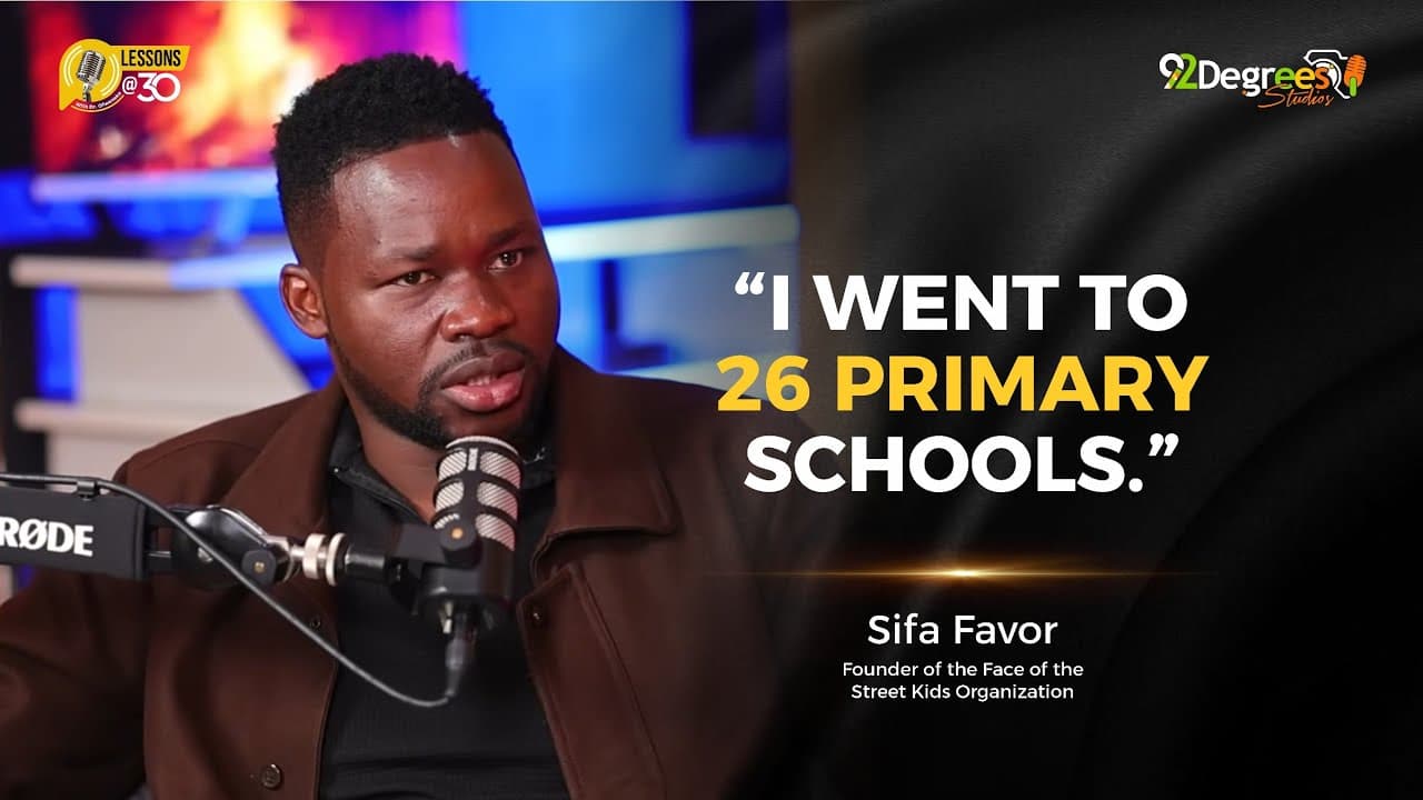 Sifa Favor: I went to 26 primary schools || Lessons At 30 With Dr.Ofweneke