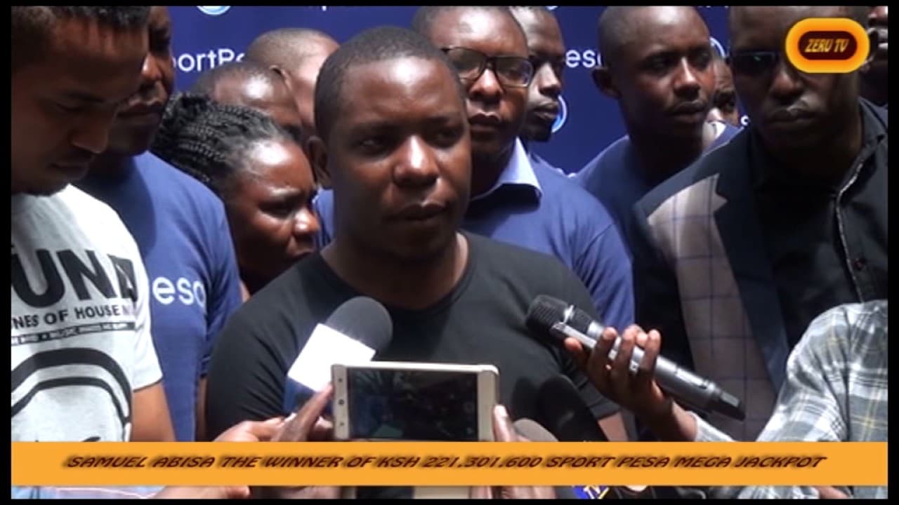 SAMUEL ABISA THE MEGA JACKPOT WINNER
