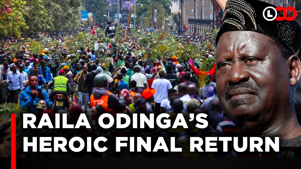 Historic Scenes as Kenyans Flood the Streets to Mourn Raila Odinga’s Death | LNN