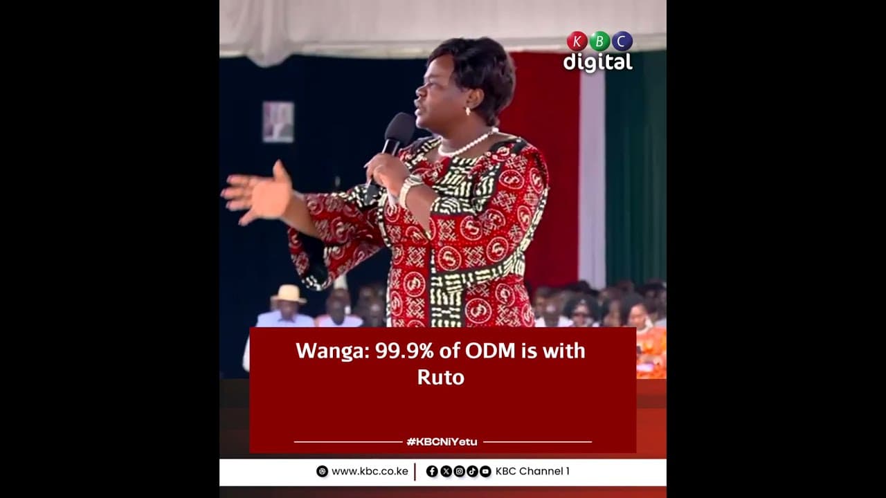 Wanga: 99.9% of ODM is present where President Ruto is