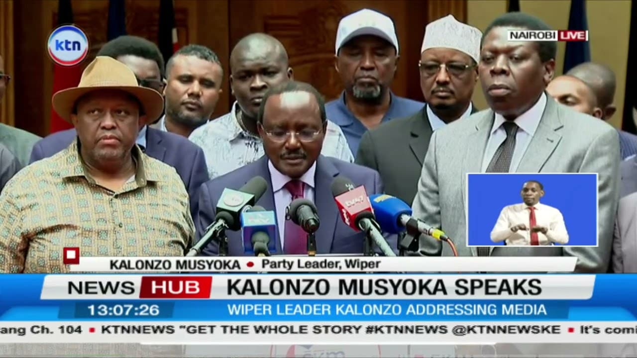 LIVE: Kalonzo Musyoka speaks on government appealing court ruling on Safaricom stake sale