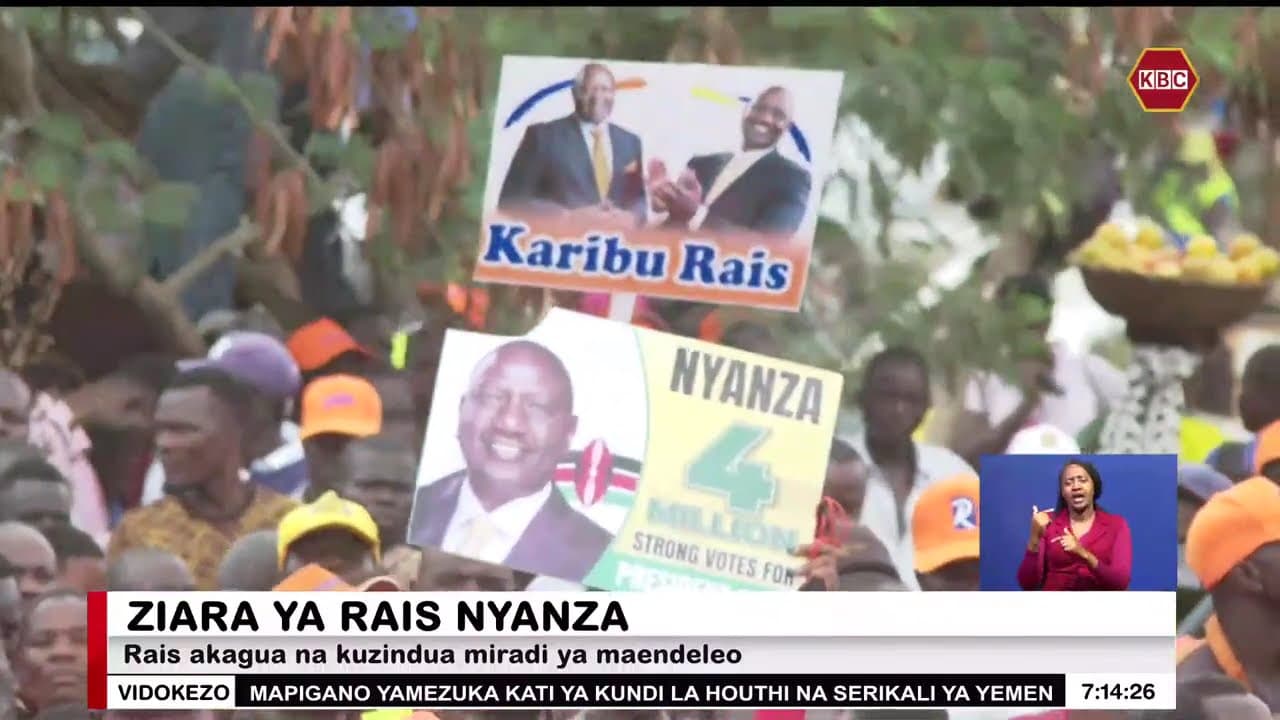 Rais Ruto aendelea na ziara Nyanza, awasuta wanasiasa wanaonuia kuzua rabsha