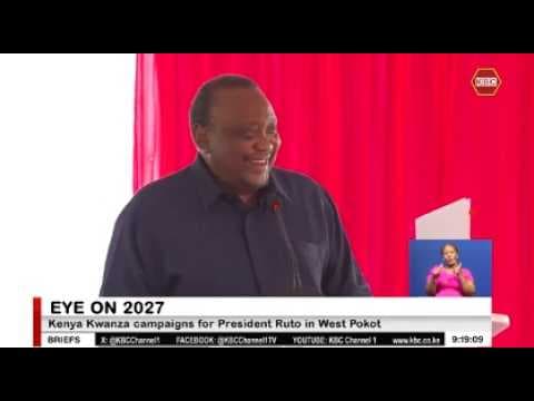 Former President Uhuru Kenyatta laughs off sponsor tag