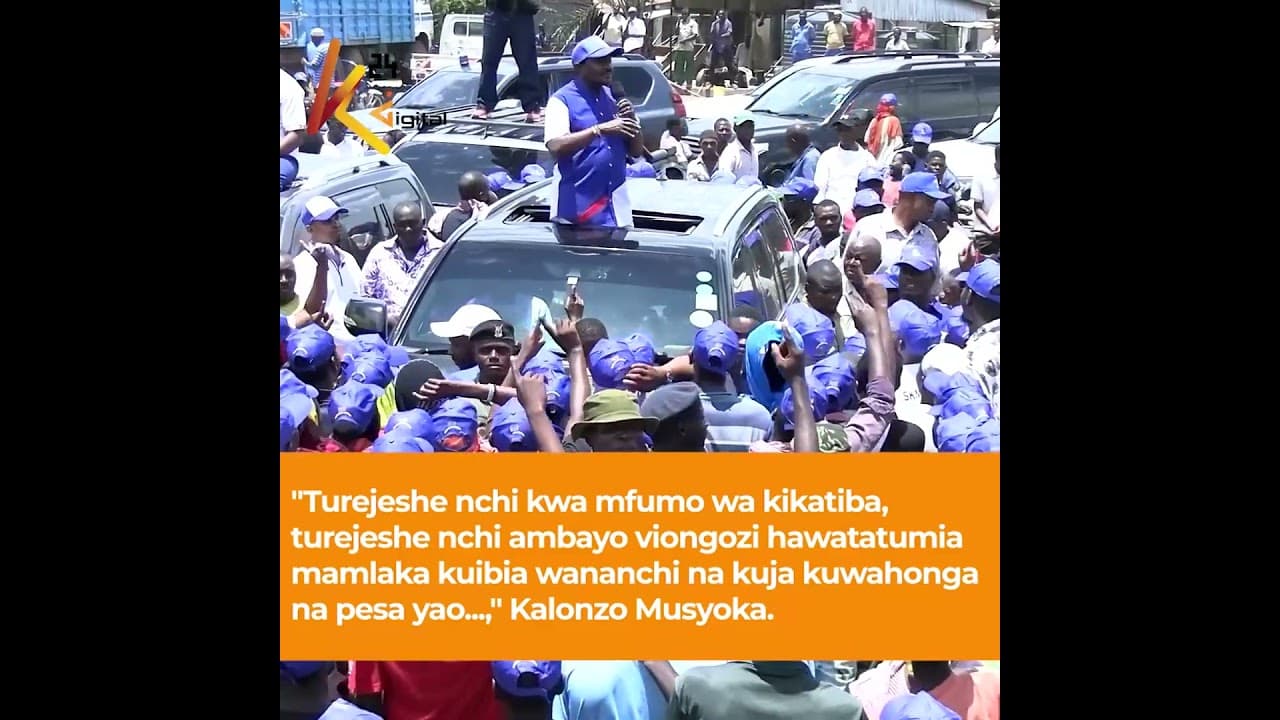 "Turejeshe nchi ambayo viongozi hawatatumia mamlaka kuibia wananchi," - Kalonzo Musyoka
