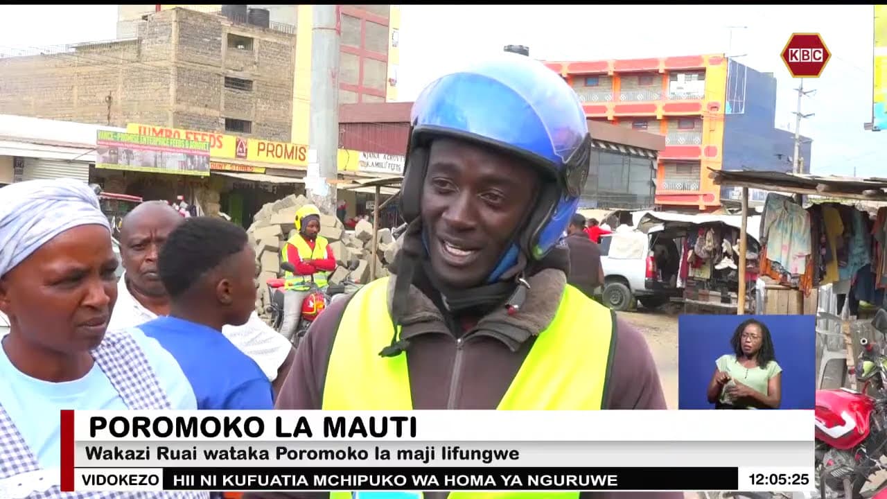 Wakazi Ruai wataka Poromoko la maji lifungwe