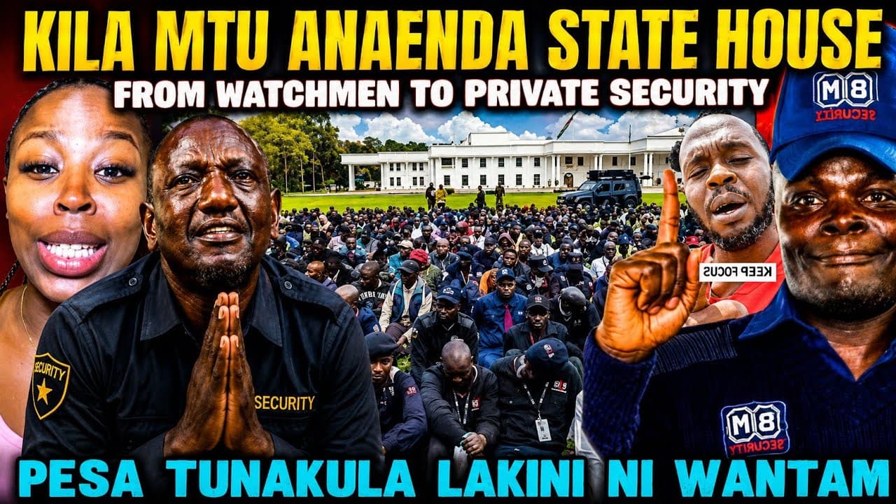 HILARIOUS Kenyans LAUGHING & ATTACKING RUTO after CALLING Security & Old Men to STATE HOUSE