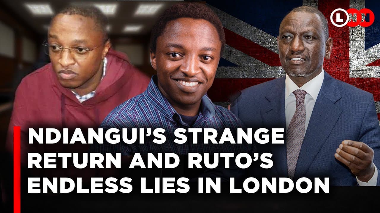 Ndiangui’s Mysterious Return Is Completely Off. Was He Threatened? As Ruto Spreads Lies in London