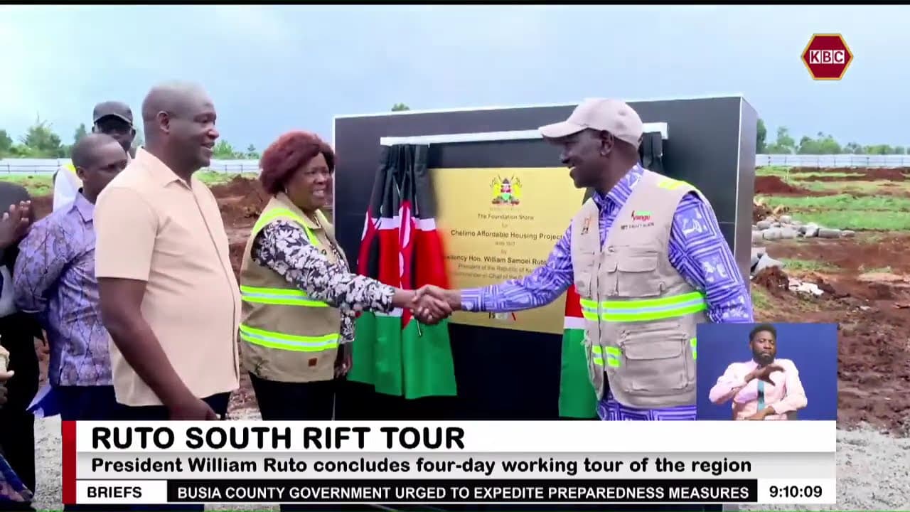 President Ruto concludes four-day working tour of South Rift region