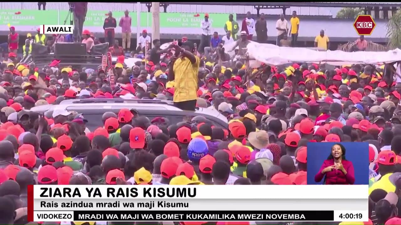 Rais azindua mradi wa maji Kisumu
