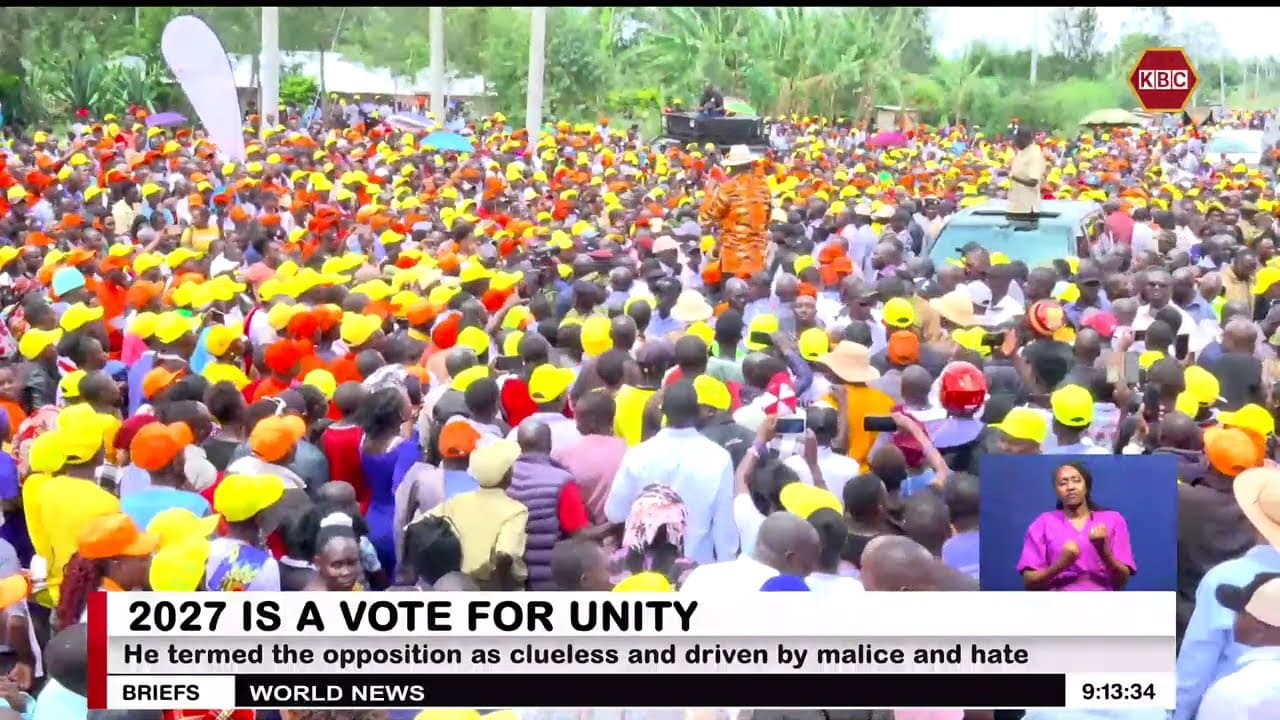 Ruto Nyanza Tour I President Ruto says 2027  will be a vote for unity