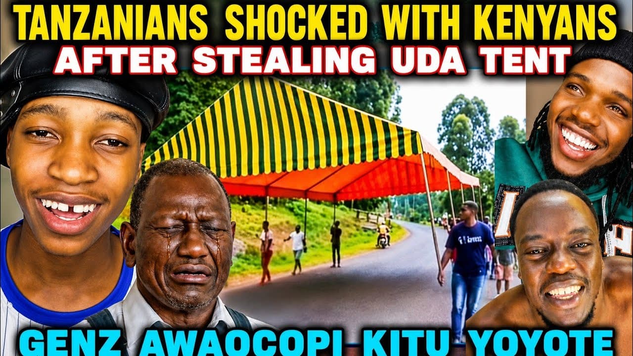 FUNNY Tanzanians SHOCKED at Kenyan GENZS for CHASING & STEALING UDA Government TENT Shouting WANTAM