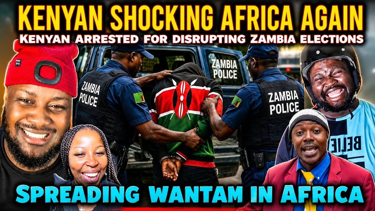 HILARIOUS  Kenyan Man ARRESTED after Trying to DISRUPT Zambia Elections Africans are SHOCKED
