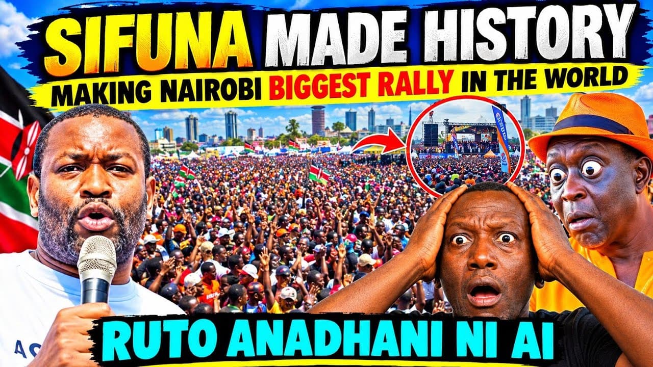 UNBELIEVABLE  Kenyans HAPPY for SIFUNA after SUCCSEFUL NAIROBI Rally Leaving Ruto & Oburu in SHOCK