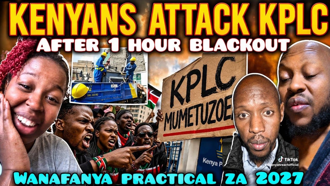 FUNNY Angry Kenyans ATTACK KPLC After 1 Hour BLACKOUT The WHOLE Nation