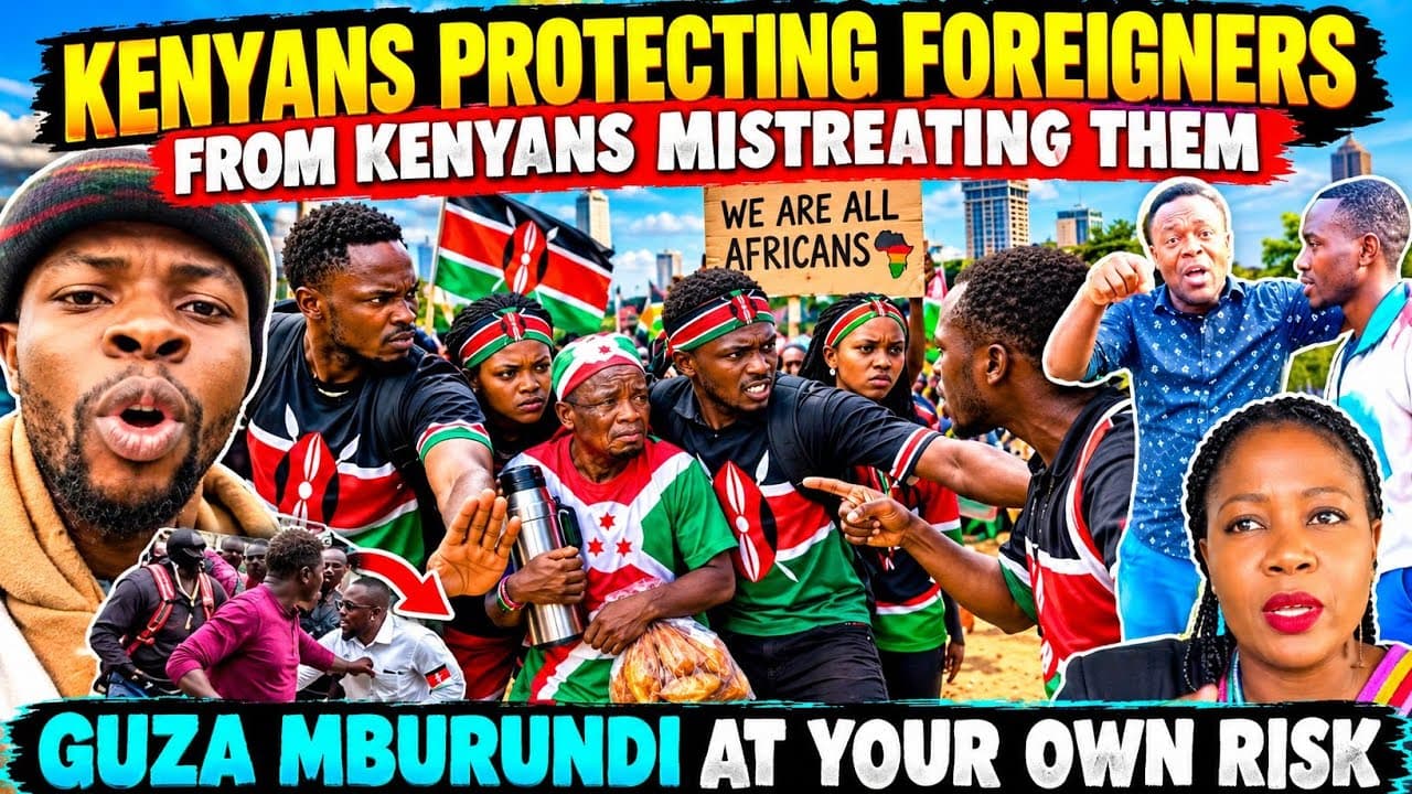 UNBELIEVABLE Kenyans are Protecting Foreigners  from other Kenyans Trying to Mistreat Them