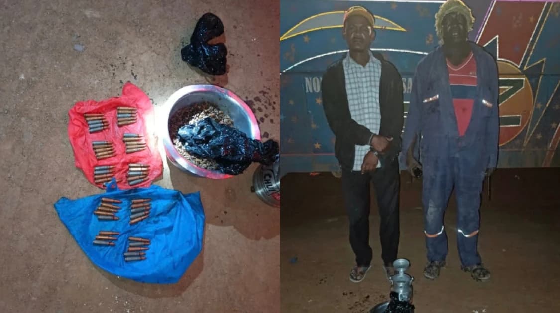Two arrested as police recover bullets hidden inside meat in Kitui
