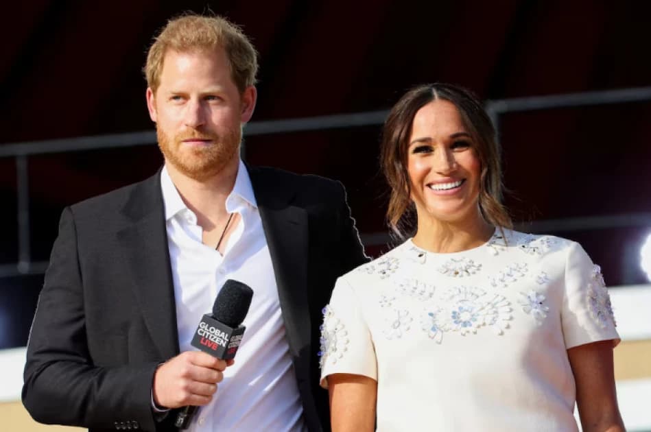 'Great to be back!' Harry, Meghan in first joint outing since UK return