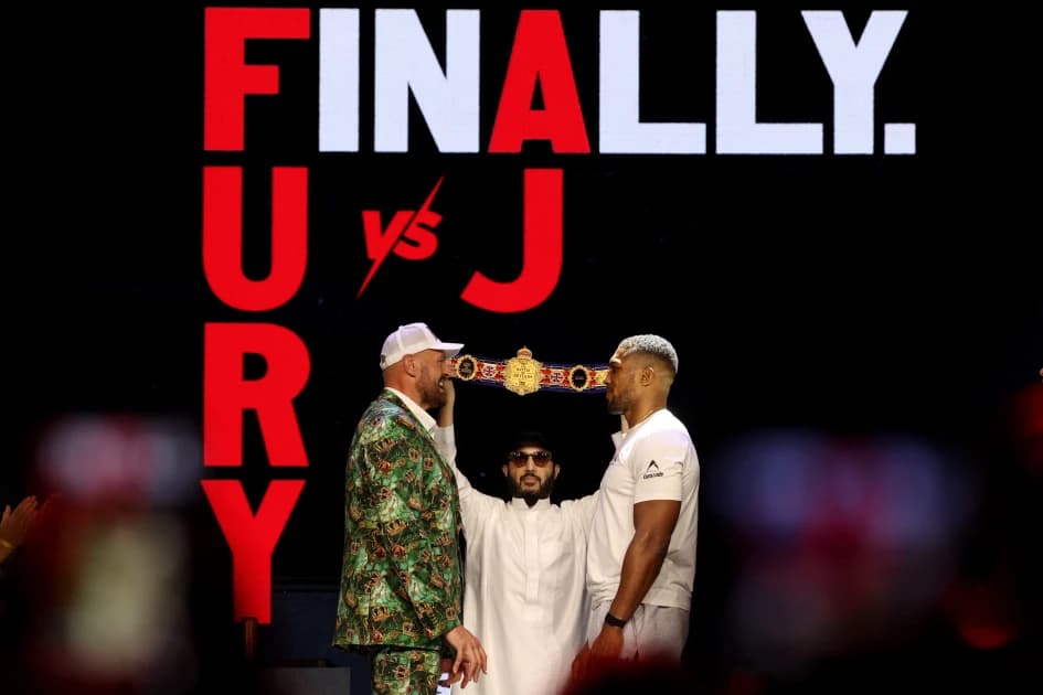 Fury, Joshua kick off 'battle of Britain' in good spirits