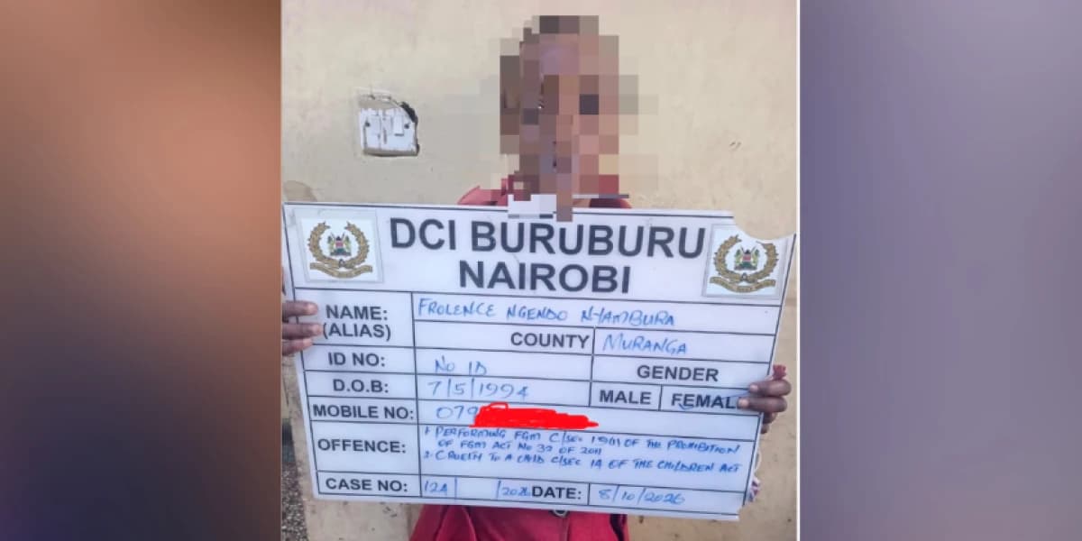 Woman arrested for allegedly subjecting daughter to FGM in Dandora