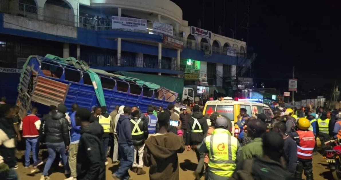 Kisii: Four killed after lorry hits pedestrians along Daraja Mbili Road