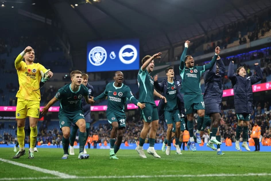 Brighton stun Man City at home