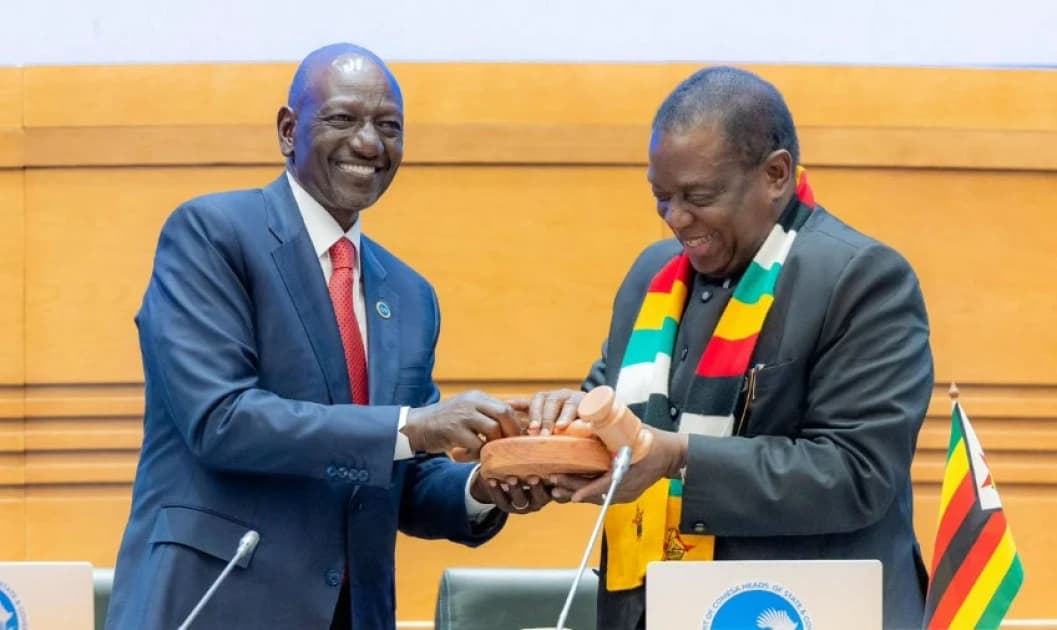 President Ruto hands over COMESA chairmanship to Zimbabwe’s Mnangagwa