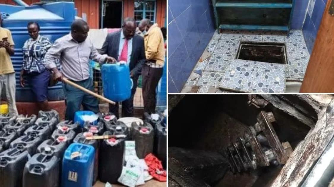 KRA unearths underground chamber inside bathroom hiding illicit goods