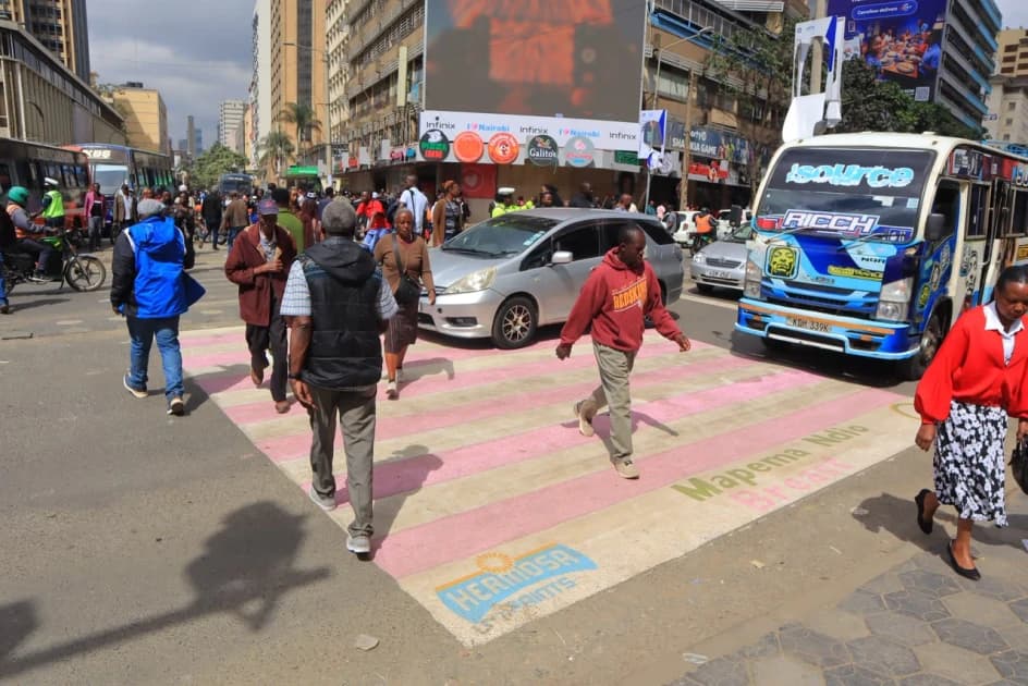 Pink Zebra crossings bring Breast Cancer awareness to Nairobi