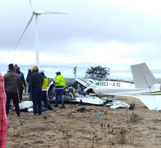 Two people killed after aircraft crashes in Kajiado