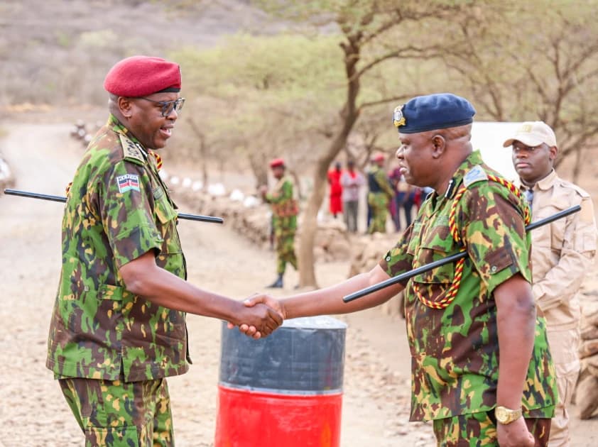 The old police uniform is back, why is DIG Lagat in GSU gear?