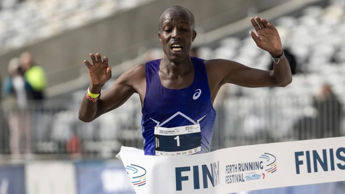 Ng’eno battles strong winds to win Perth Marathon