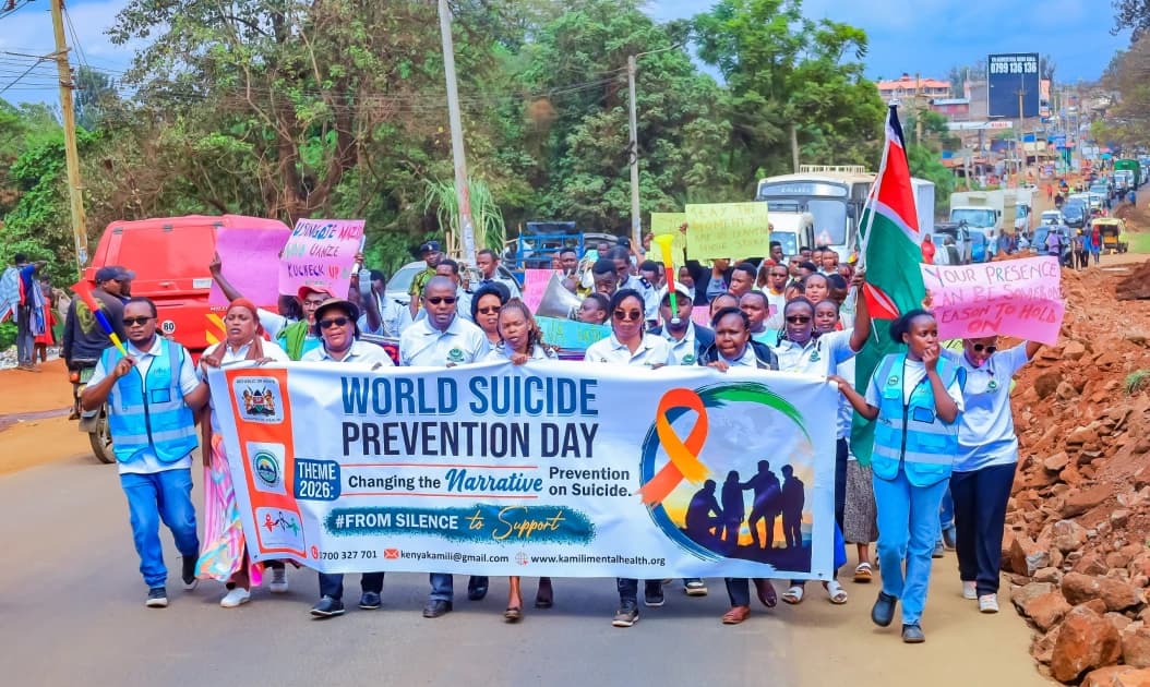 Kirinyaga marks World Suicide Prevention Day with call to break silence on mental health