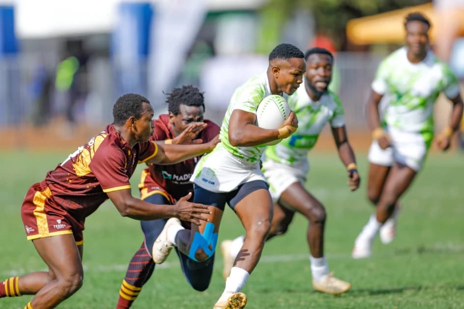 Scrumhalf Samuel Asati steps and dances to rugby success